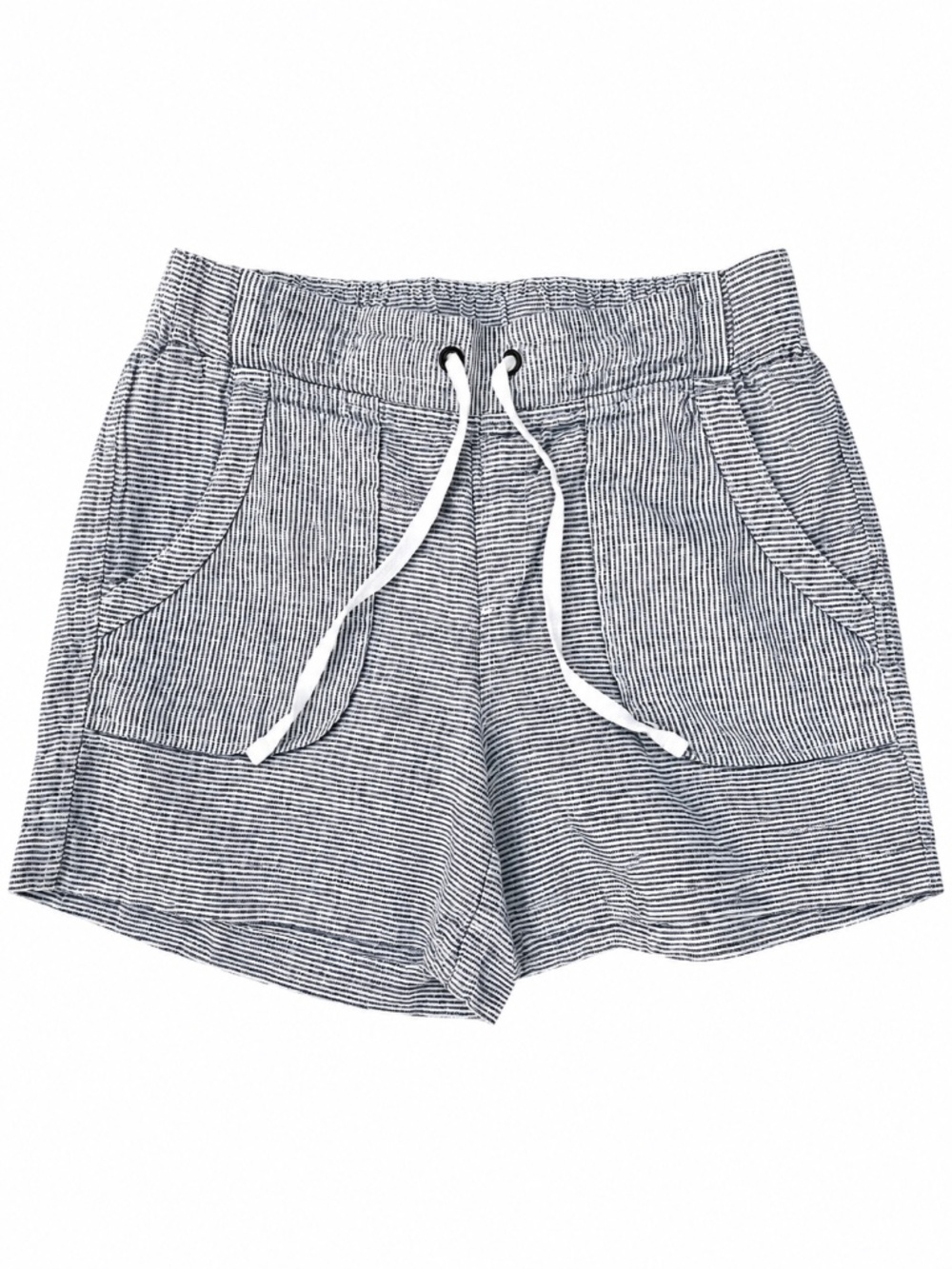 Athleta Cabo Striped Linen Shorts Size 6